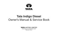 Tata Indigo Diesel Owner's Manual & Service Book - Tata Motors ...