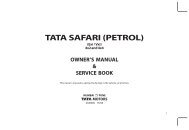 TATA SAFARI (PETROL) - Tata Motors Customer Care
