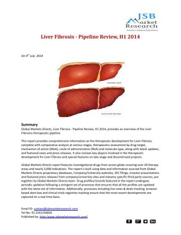  JSB Market Research:  Liver Fibrosis - Pipeline Review, H1 2014