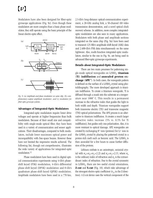 Practical Uses and Applications of Electro-Optic Modulators