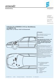 Aufrüstung der HYDRONIC D 3 W Z zur Standheizung ... - Sanz Clima