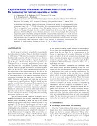 Capacitive-based dilatometer cell constructed of fused quartz for ...