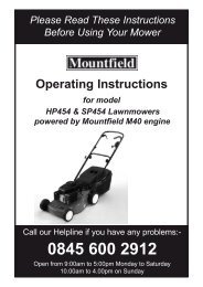 Mountfield 2024 sp454 manual