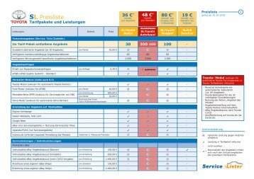 Toyota Preisliste.pdf - ServiceLister