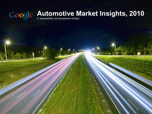 Automotive Market Insights, 2010 - ServiceLister