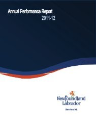 Service NL Annual Performance Report 2011-12