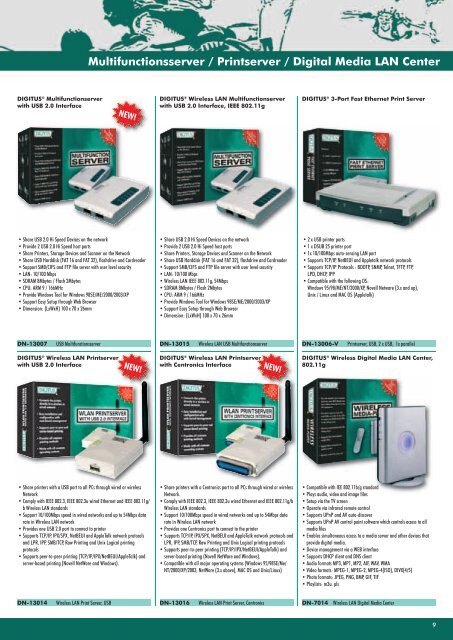 MIMO Wireless LAN Products - Digitus