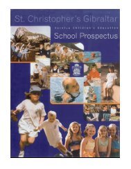 St Christopher School brochure - Service Schools Mobility Toolkit