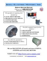 Line Card - Accu Electric Motors Inc.