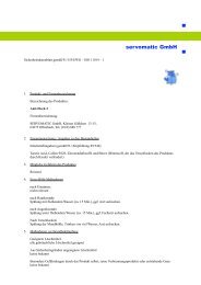 Sicherheitsdatenblatt Anti-Fleck 2 - servomatic GmbH