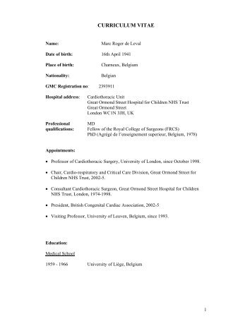 CURRICULUM VITAE - Servo Medical health care Egypt by Servo ...