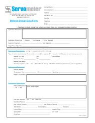 Design Form (pdf) - Servometer