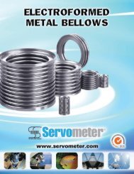 Electroformed Metal Bellows - Servometer