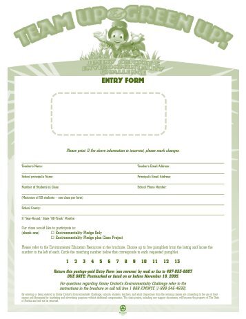 ENTRY FORM - Disney