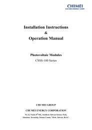 CSSS-100 Installation Instructions_100127 - Abakus solar AG