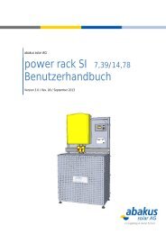 power rack SI Benutzerhandbuch - Abakus solar AG