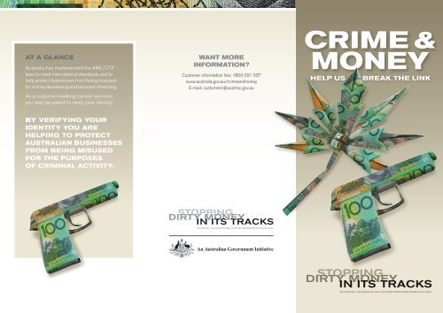 Anti Money Laundering And Counter Terrorism Financing Brochure