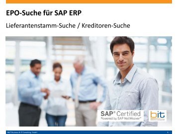 Komfortable Suche nach Lieferanten bzw. Kreditoren - SAP ERP (MM)