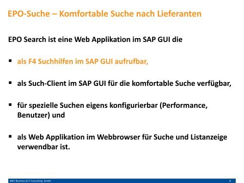 Komfortable Suche nach Lieferanten bzw. Kreditoren - SAP ERP (MM)