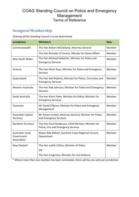 SCPEM terms of reference - Attorney-General's Department