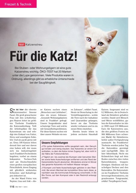 Katzenstreu TEST Für die Katz! - Catplus