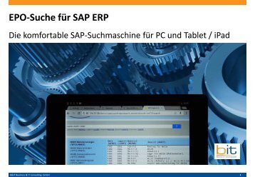 B&IT-Broschüre: EPO-Suche - die Suchmaschine für SAP ERP