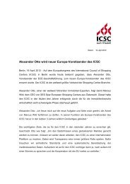 Alexander Otto wird neuer Europa-Vorsitzender des ICSC