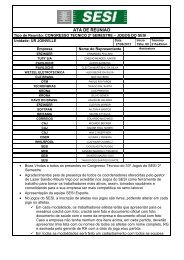 Congresso Tecnico 2Âº Semestre - 27 - SESI - Esporte