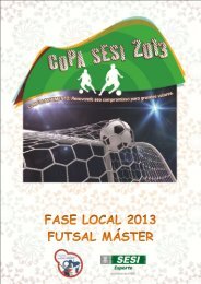 Boletim Informativo Futsal MÃ¡ster 06_06_2013.pdf - SESI - Esporte