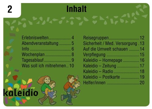 KALEIDIO - TeilnehmerInnen-Heft