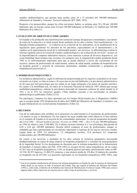 Informe SESPAS Sevilla 1999 1 OBJETIVO 12 REDUCIR LAS ...