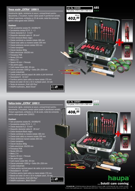 Truse scule HAUPA pentru electricieni - Sesto International SRL