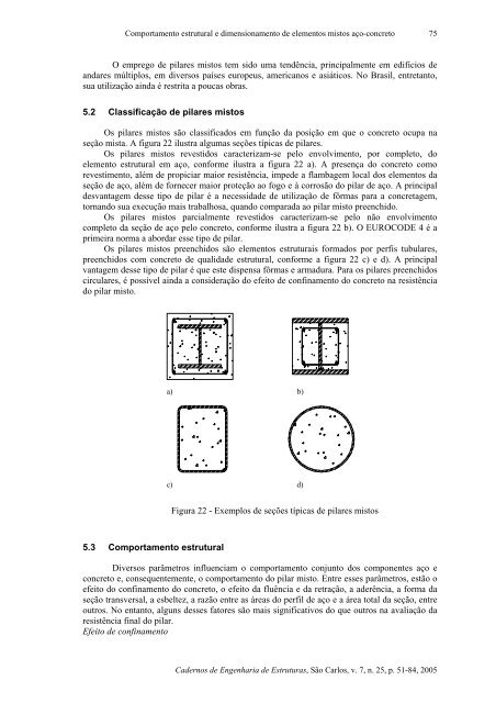 comportamento estrutural e dimensionamento de ... - SET - USP