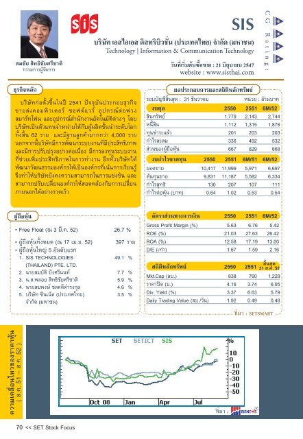 S - The Stock Exchange of Thailand