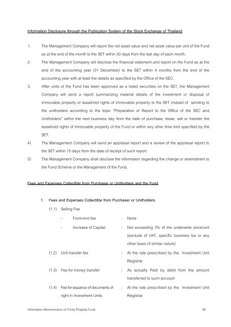 TNPF - The Stock Exchange of Thailand