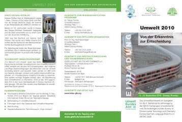 Umwelt 2010 - Setac GLB