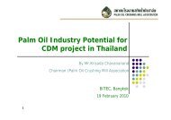 Palm Oil Industry Potential for CDM project in Thailand - SETatWork ...