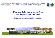 Biomass & Biogas projects from the lenders - SETatWork ...