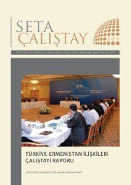 türkiye-ermenistan ilişkileri çalıştayı raporu - SETA