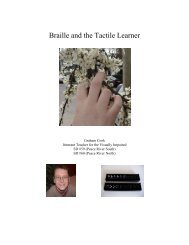 Braille and the Tactile Learner - Set BC