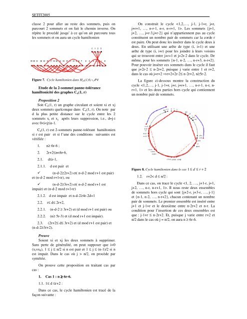 TolÃ©rance aux pannes dans les graphes distants et circulants