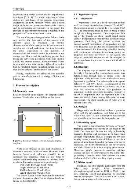 Parameters Modelling and Fuzzy Control System of Neonatal ...