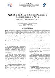 Application du RÃ©seau de Neurones Gamma Ã  la Reconnaissance ...