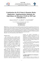 ImplÃ©mentation Optimale des Algorithmes de DÃ©tection CFAR sur ...