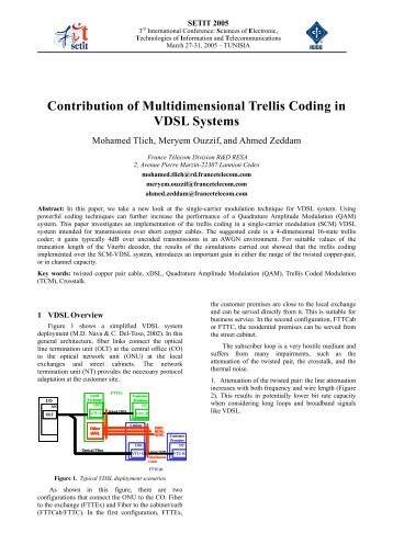 Contribution of Multidimensional Trellis Coding in VDSL Systems