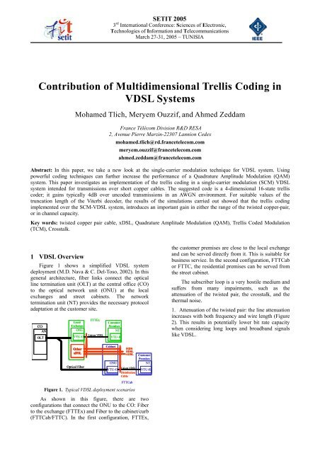 Contribution of Multidimensional Trellis Coding in VDSL Systems