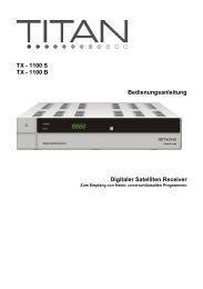 TX - 1100 S TX - 1100 B Bedienungsanleitung Digitaler ... - SetOne