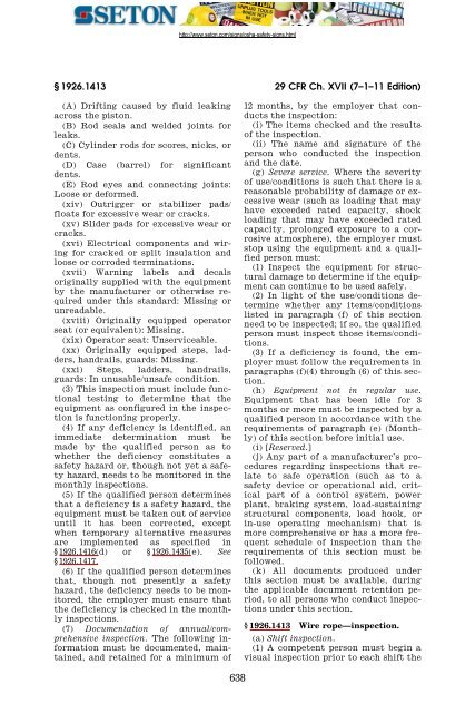 wire rope inspection standard manufacturer