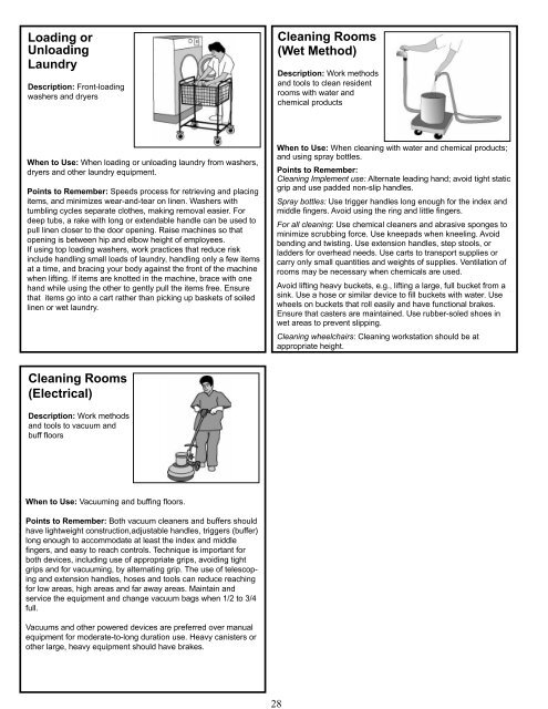 Ergonomic Guidelines for Nursing Homes - Seton Resource Center