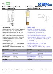 Datenblatt Signal-Construct Notlicht LED-Lampe Sistar II - setron